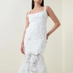 Marico Floral Lace Fitted Dress