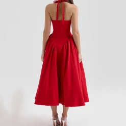 Marilyn Pleated Flared Dress