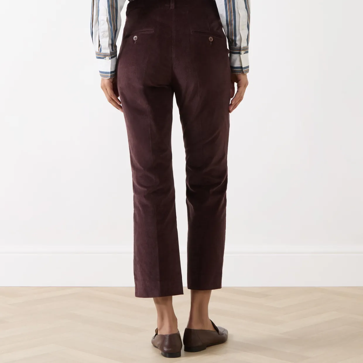 Marruca Straight Leg Corduroy Trousers