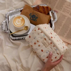 Marshmallow Flat Lay Makeup Box Bag - Patisserie