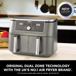 Hot NINJA MAX 6-in-1 Dual Zone Air Fryer 9.5L