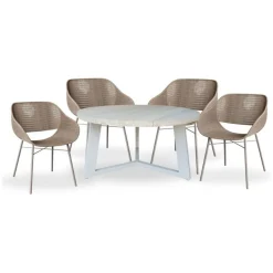 Maxfield Garden Dining Set Linen