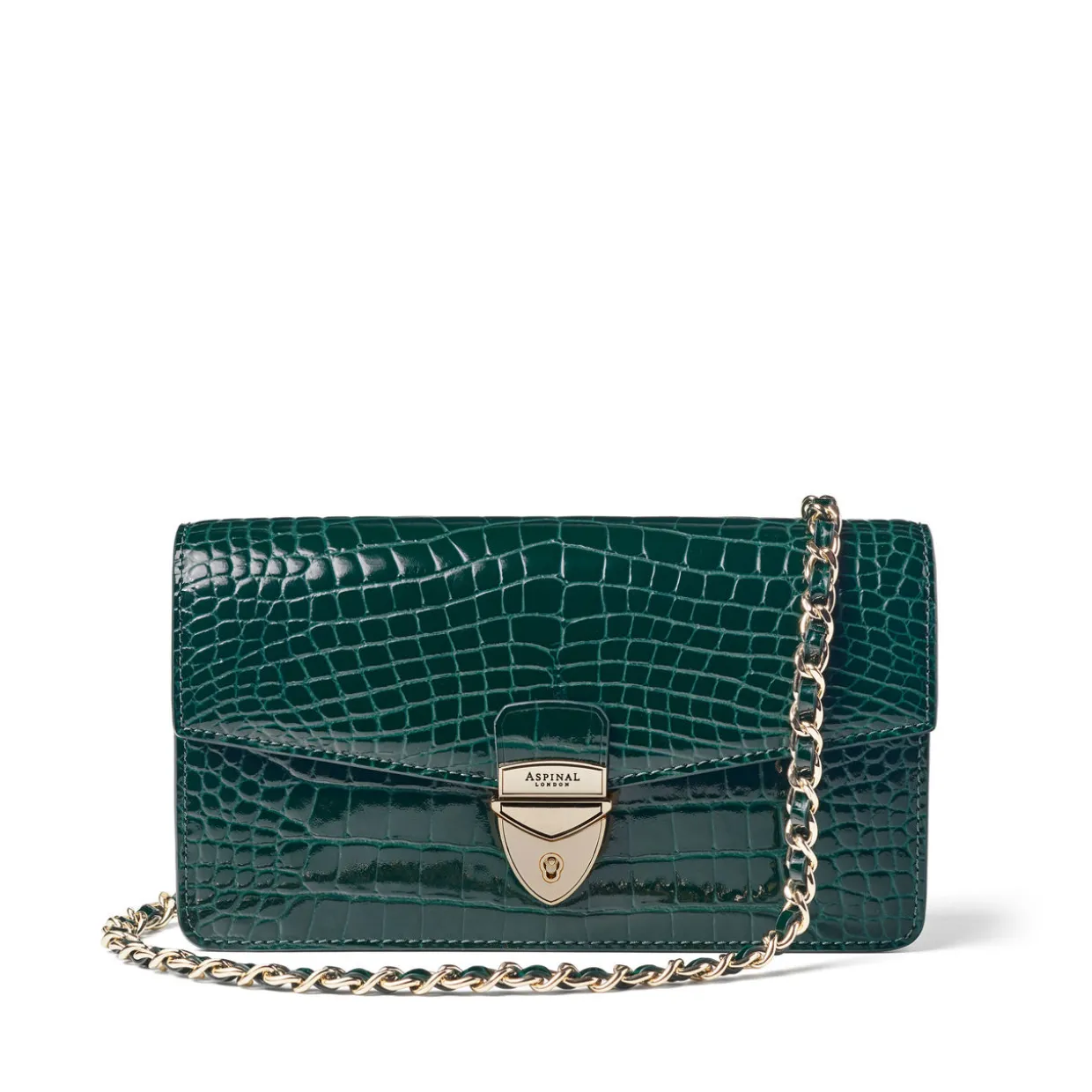 Mayfair® 2 Patent-Croc Clutch Bag
