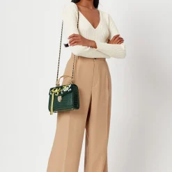 Outlet ASPINAL OF LONDON Mayfair® Embroidered Bird of Paradise Midi Crossbody Bag