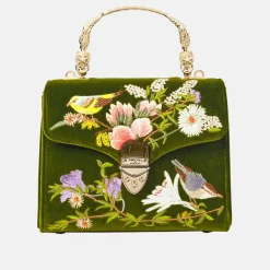 New ASPINAL OF LONDON Mayfair® Embroidered English Garden Midi Crossbody Bag