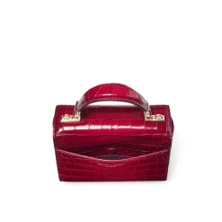 Outlet ASPINAL OF LONDON Mayfair® Mini Croc-Embossed Top Handle Bag