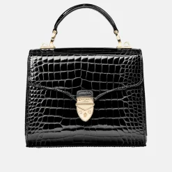 Mayfair® Patent-Croc Midi Crossbody Bag