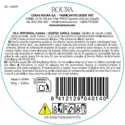 Clearance ROURA Mediterranean Herbs: Fig & Grape Scented Candle