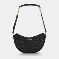 Melisandra Logo Quilted Shoulder Bag