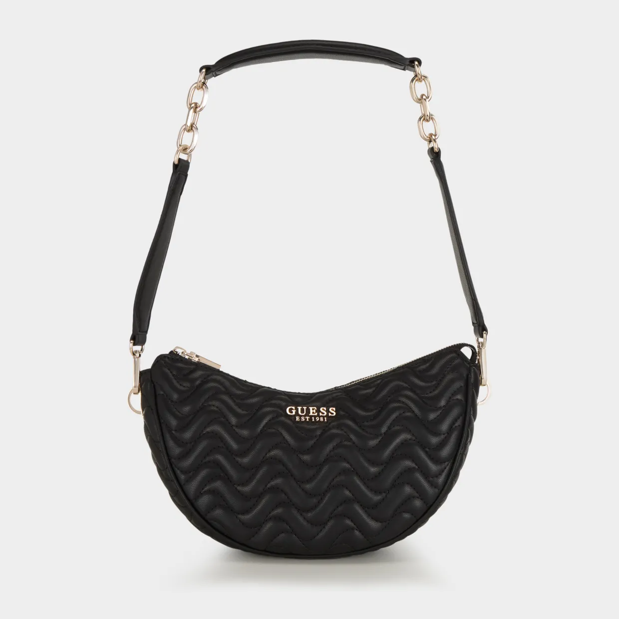 Melisandra Logo Quilted Shoulder Bag