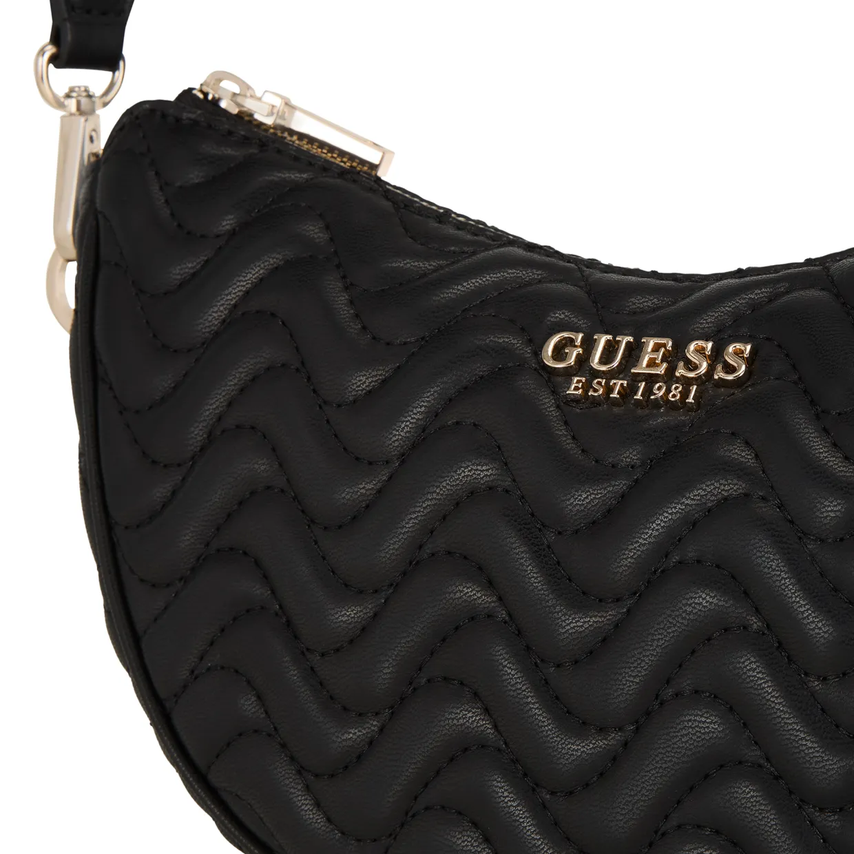 Melisandra Logo Quilted Shoulder Bag