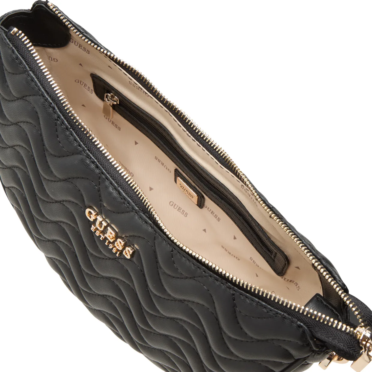 Melisandra Logo Quilted Shoulder Bag