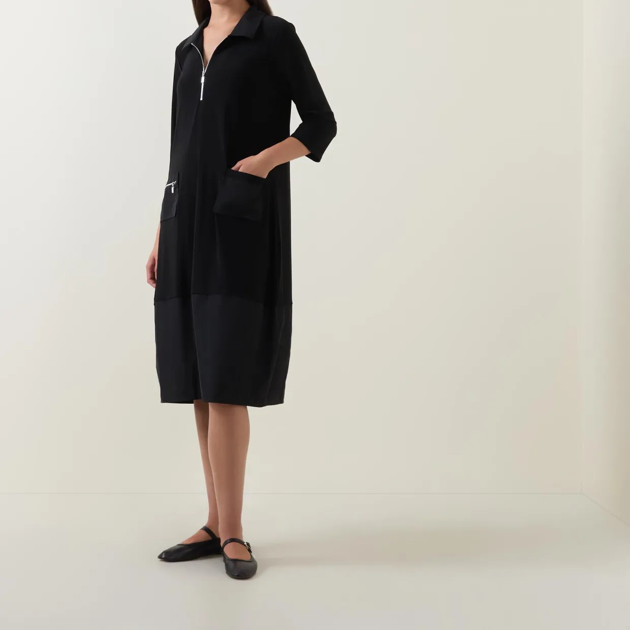 Memory Cocoon Shirt Dress