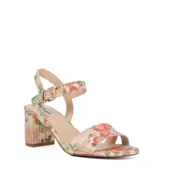 Merisa Floral Block Heels