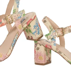Merisa Floral Block Heels
