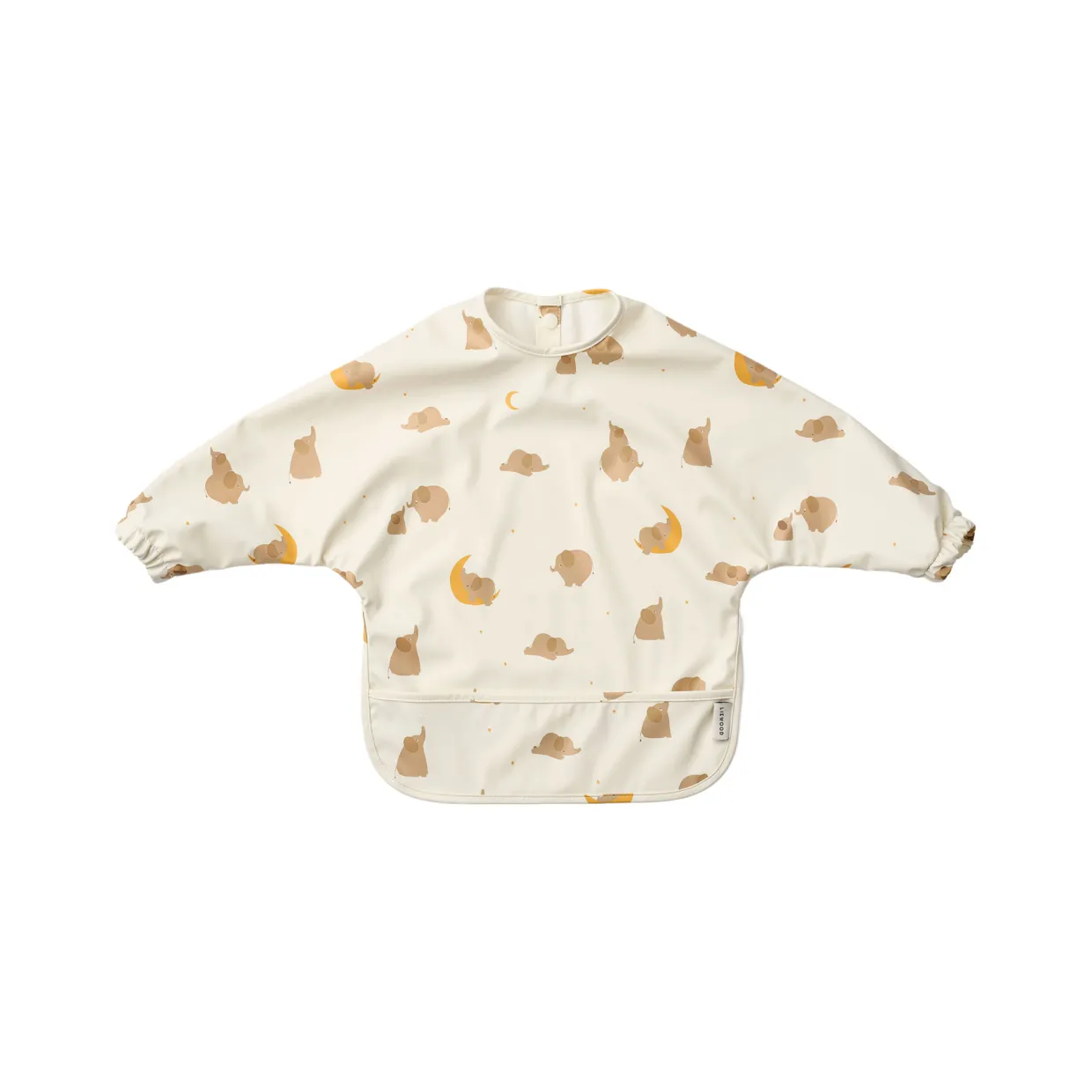 Merle Printed Elephant Cape Bib