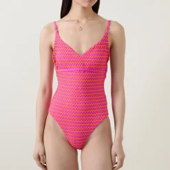 Mesh Effect One-Piece Swimsuit