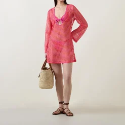 Mesh Effect Triangle Bikini Top