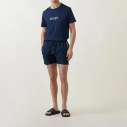 Sale BOSS Metallic Logo Drawstring Shorts