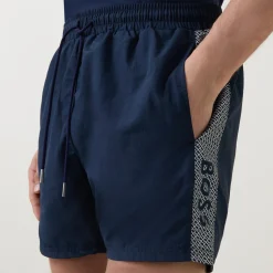 Sale BOSS Metallic Logo Drawstring Shorts