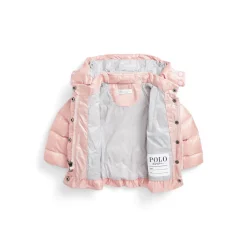 Metallic Polo Player Logo Down Jacket 9-24 Months
