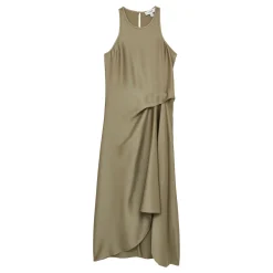 Sale REISS Micah Draped Tuck Flared Dress