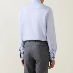 Micro-Check Single-Cuff Formal Shirt