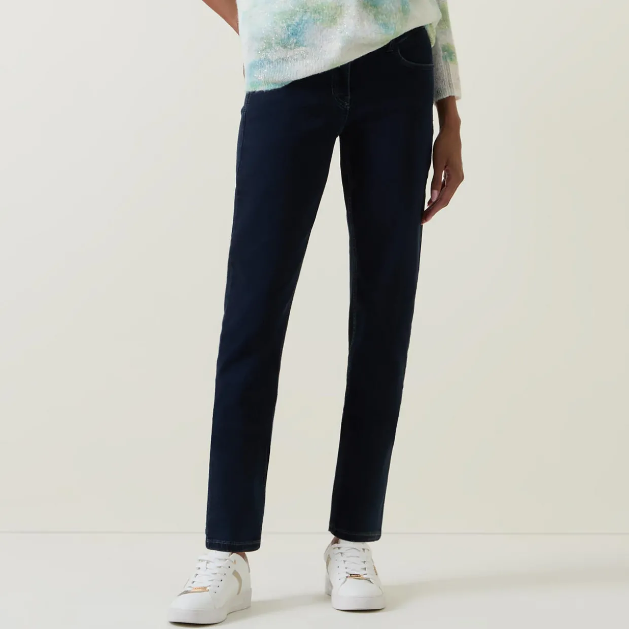 Mid-Rise Slim Leg Jeans
