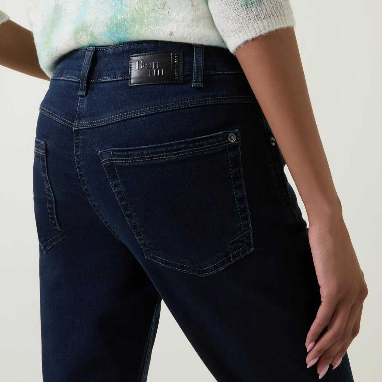 Mid-Rise Slim Leg Jeans