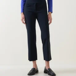 Hot OSKA Mid-Rise Straight Leg Cropped Trousers