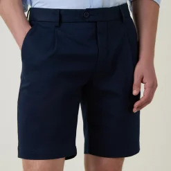 Fashion BOGGI MILANO Mid-Rise Straight Leg Shorts