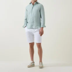 New BOGGI MILANO Mid-Rise Straight Leg Shorts