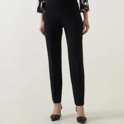 Mid-Rise Straight-Leg Trousers