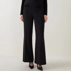 New JOSEPH RIBKOFF Mid-Rise Wide Leg Trousers