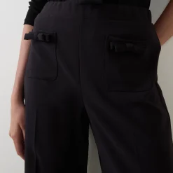 New JOSEPH RIBKOFF Mid-Rise Wide Leg Trousers