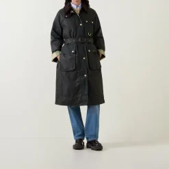 Milda Long Wax Jacket