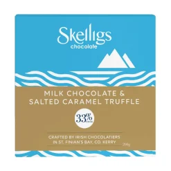 Discount SKELLIGS CHOCOLATE CO. Milk Chocolate and Salted Caramel Truffle 200g