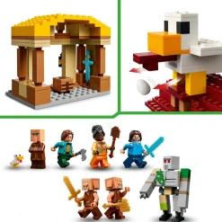 Sale LEGO Minecraft The Ghast Balloon Village Attack Set