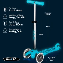 Outlet MICRO SCOOTERS Mini Deluxe Glow Scooter