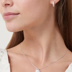 Mini Pavé Huggie Earrings