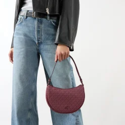 MK Logo Small Saddle Shoulder Bag