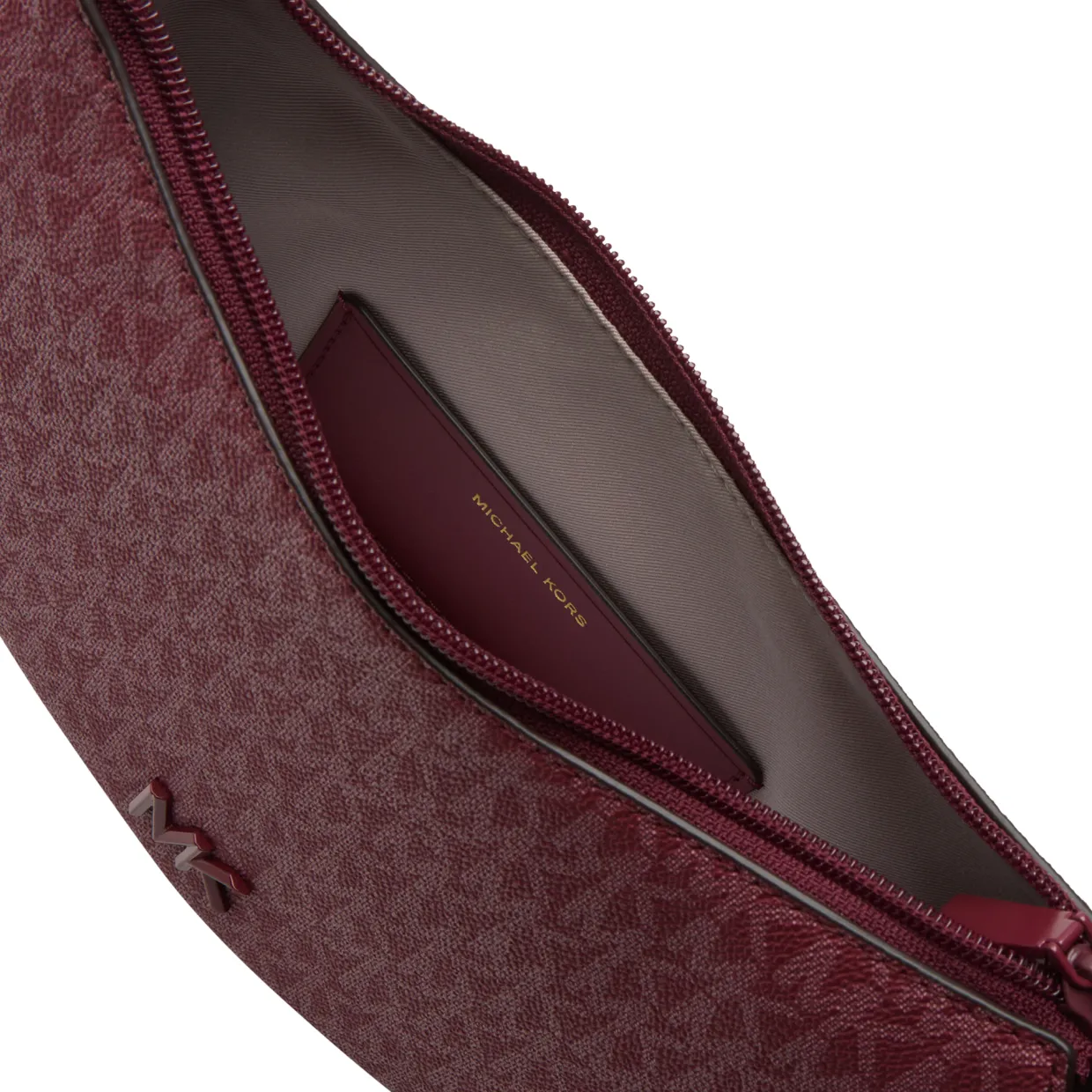 MK Logo Small Saddle Shoulder Bag