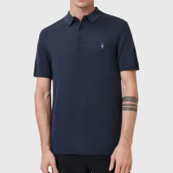 Outlet ALLSAINTS Mode Logo Knit Polo Shirt