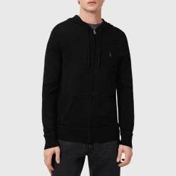 Fashion ALLSAINTS Mode Logo Zip-Through Sweater
