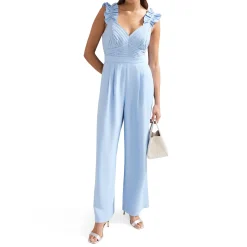 Fashion PHASE EIGHT Moira Ruffle Wide Leg Jumpsuit