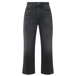 Mom Straight Leg Cropped Jeans