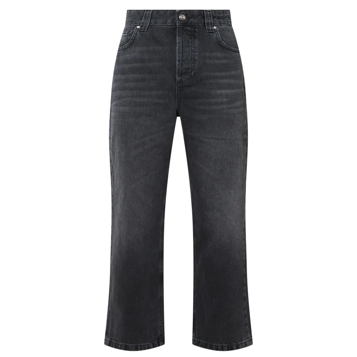 Mom Straight Leg Cropped Jeans