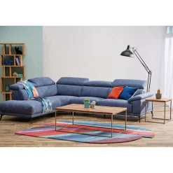 Montero 5-Seater LHF Corner Sofa Navy