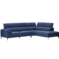 Clearance CASEYS FURNITURE Montero 5-Seater RHF Corner Sofa Navy