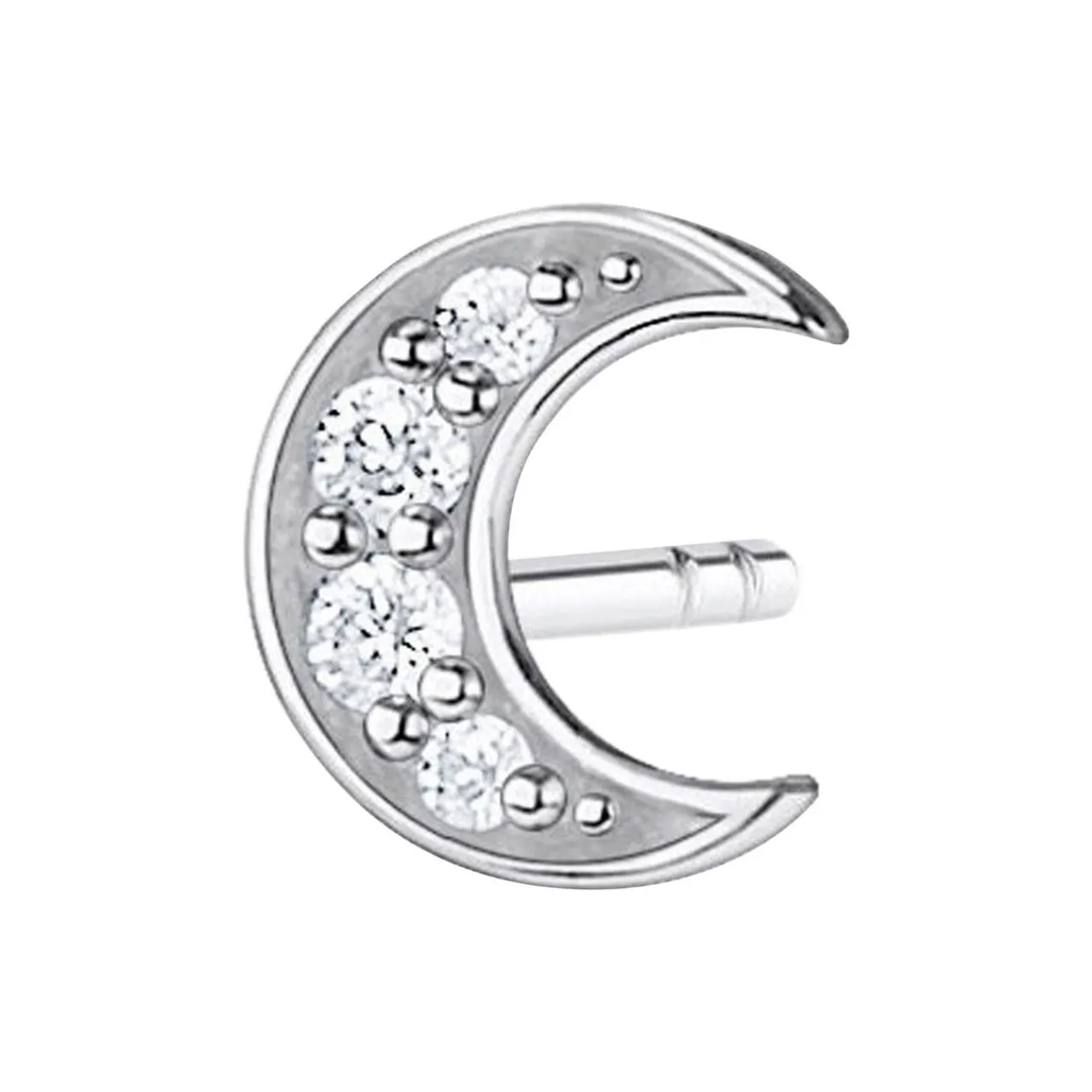 New THOMAS SABO Moon Pavé Single Stud Earring